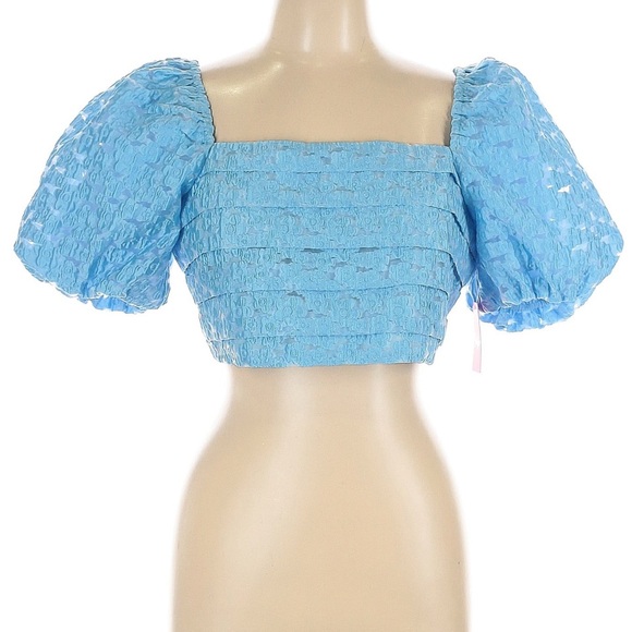 Buddy Love Hyacinth Blue Cutie Crop & Skirt Set Women’s Large - Picture 3 of 9